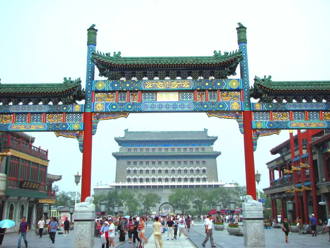 Zhengyangmen-porttornet (Qianmen), Peking